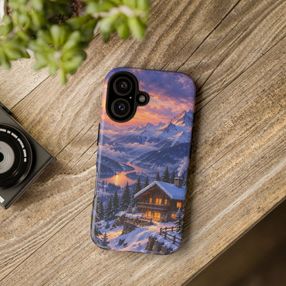 Alpine Hearth iPhone Tough Case | winter cabin