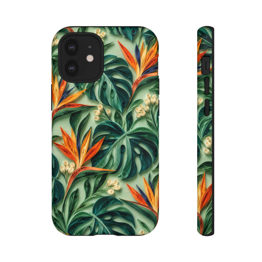 Mango Monstera iPhone Tough Case