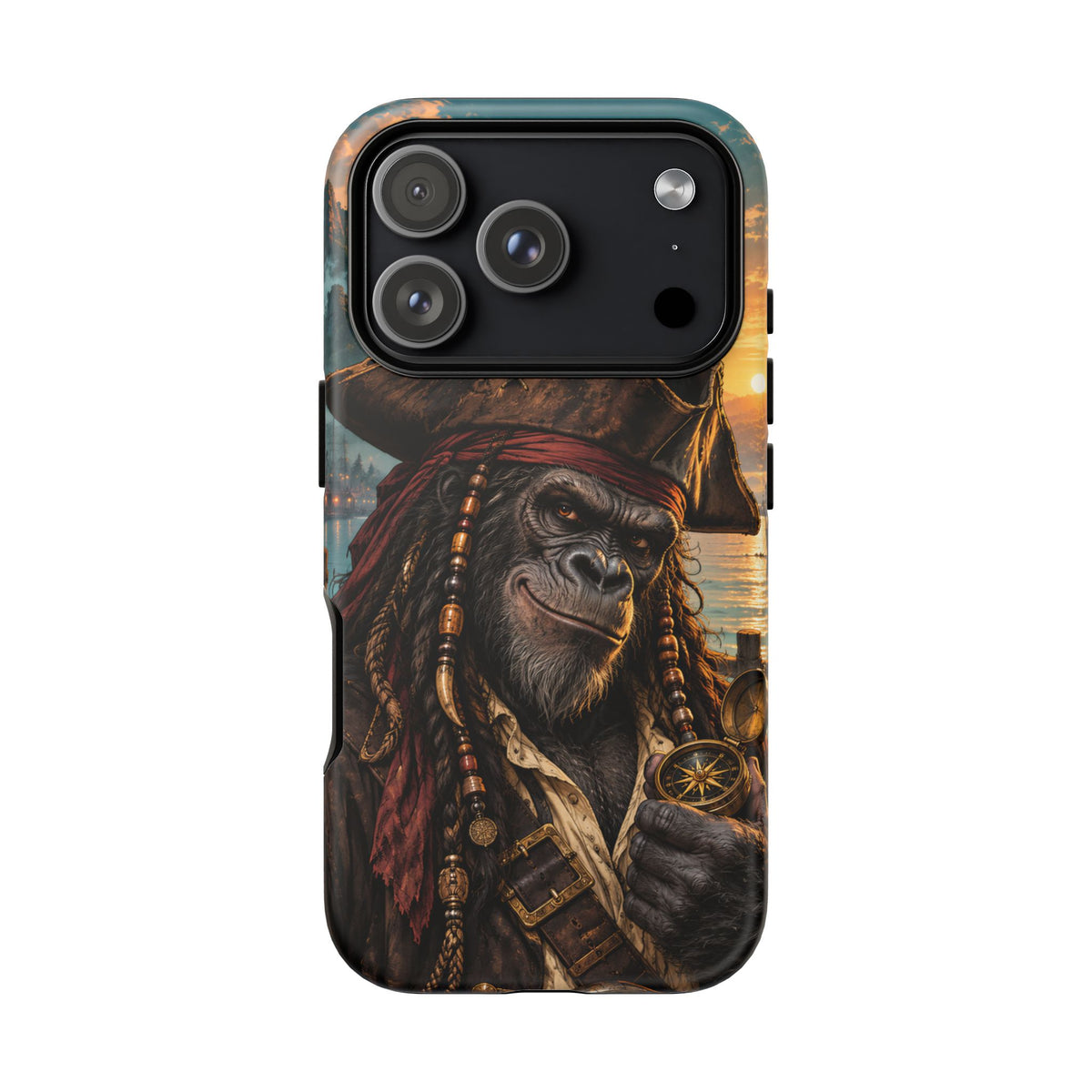Pirate Gorilla iPhone Tough Case | Captain Silverback