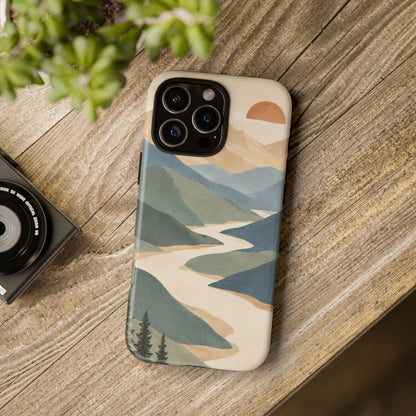 Quiet Pass iPhone Tough Case | mountain river