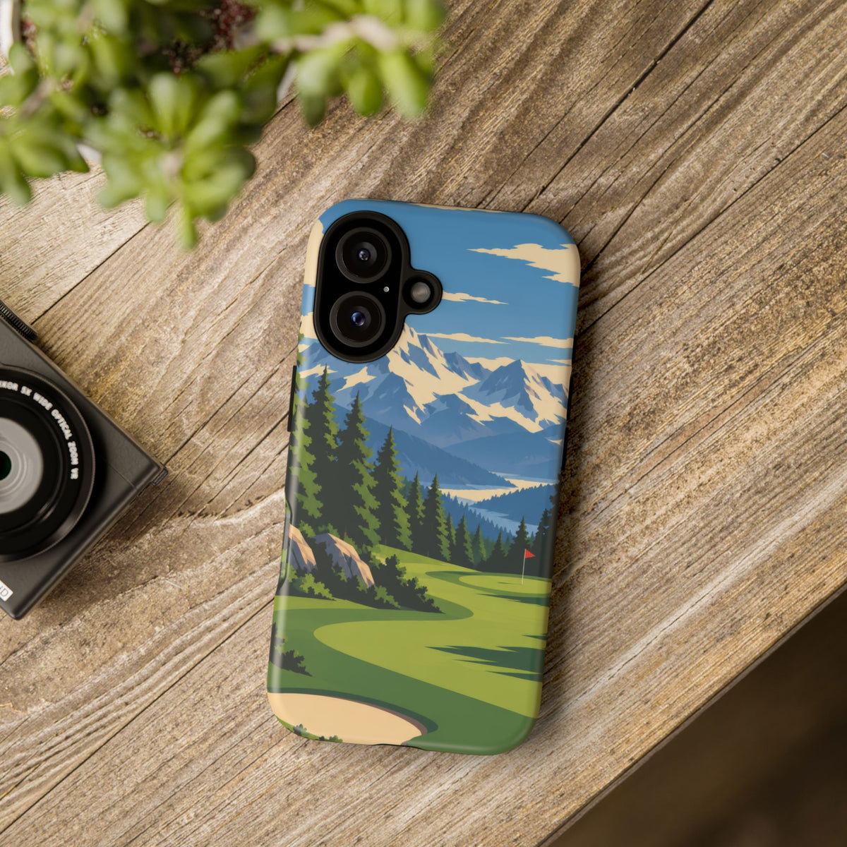 Mountain Golf — Alpine Fairway iPhone Tough Case
