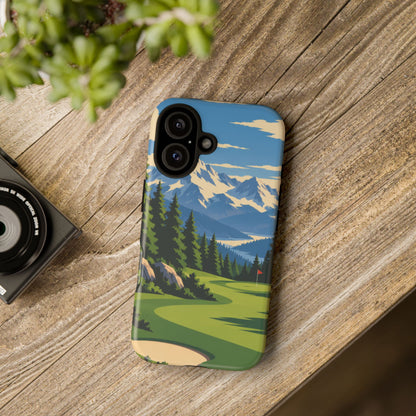 Mountain Golf — Alpine Fairway iPhone Tough Case