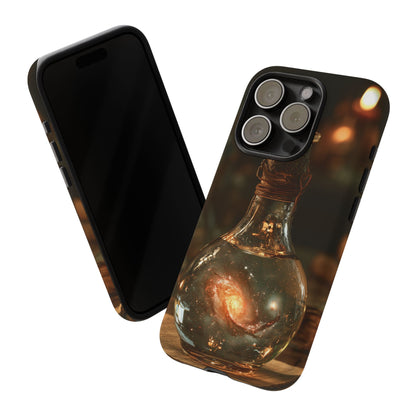 Bottled Cosmos iPhone Tough Case | Galaxy in an Antique Bottle