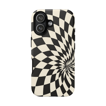 Twist Theory iPhone Tough Case | Optical Checkerboard