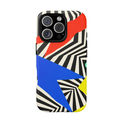 Broken Signal iPhone Tough Case | Optical Stripe Art