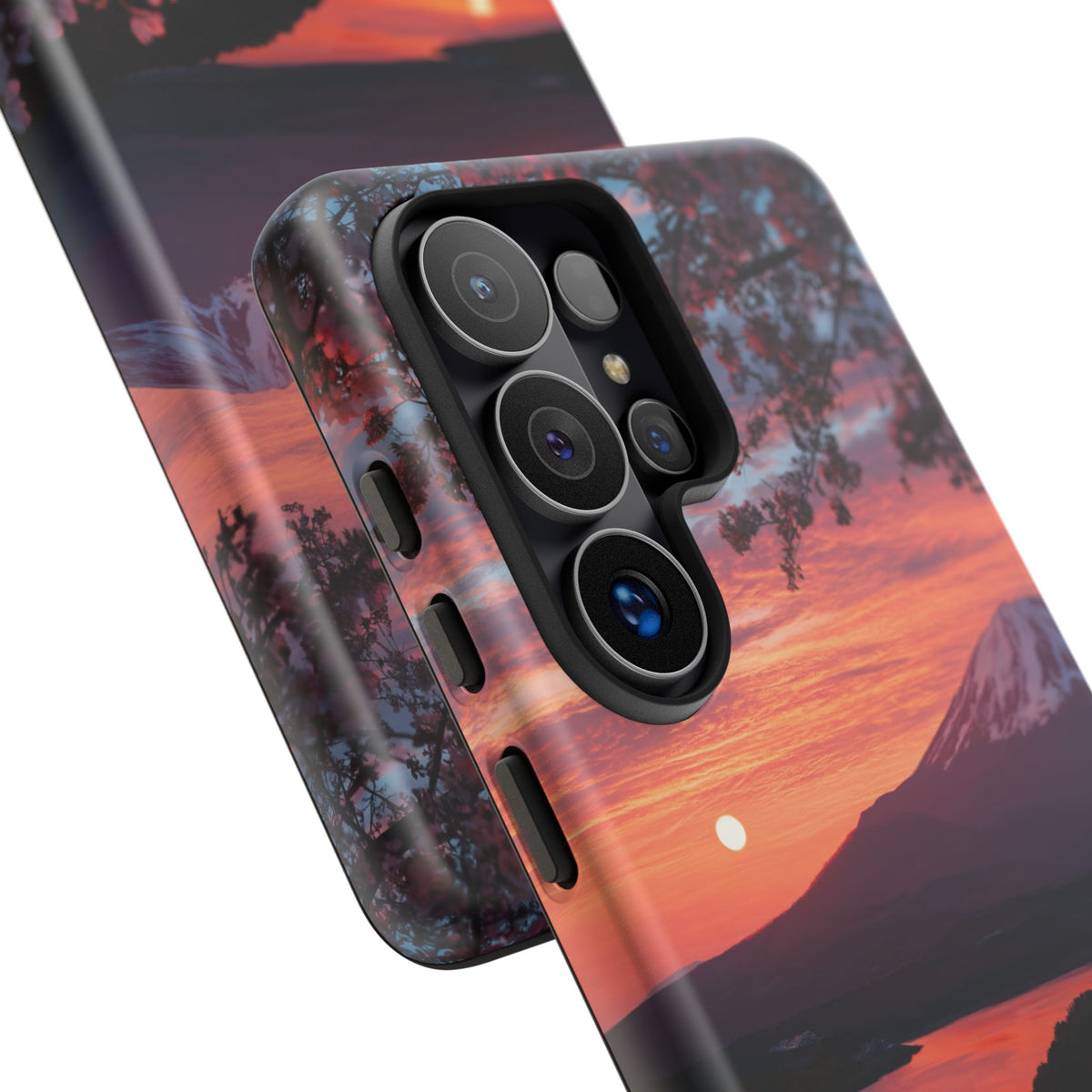 Fuji Moonlit Sakura Samsung Galaxy Tough Phone Case
