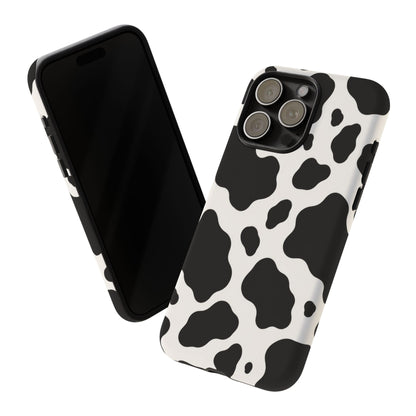 Classic Holstein iPhone Tough Case | Black & White Cow Print