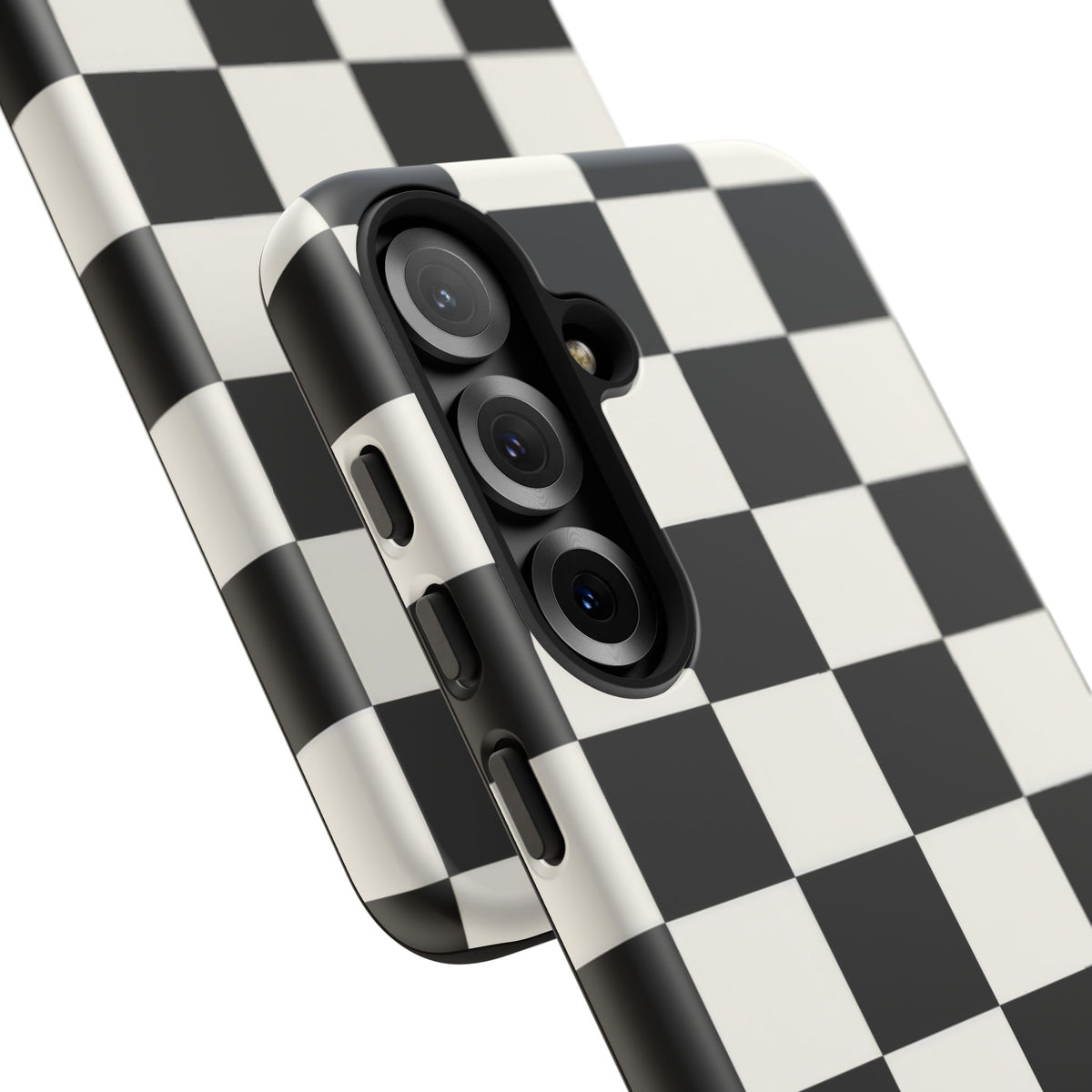 Classic Check Samsung Galaxy Tough Case | Black & White Checkerboard