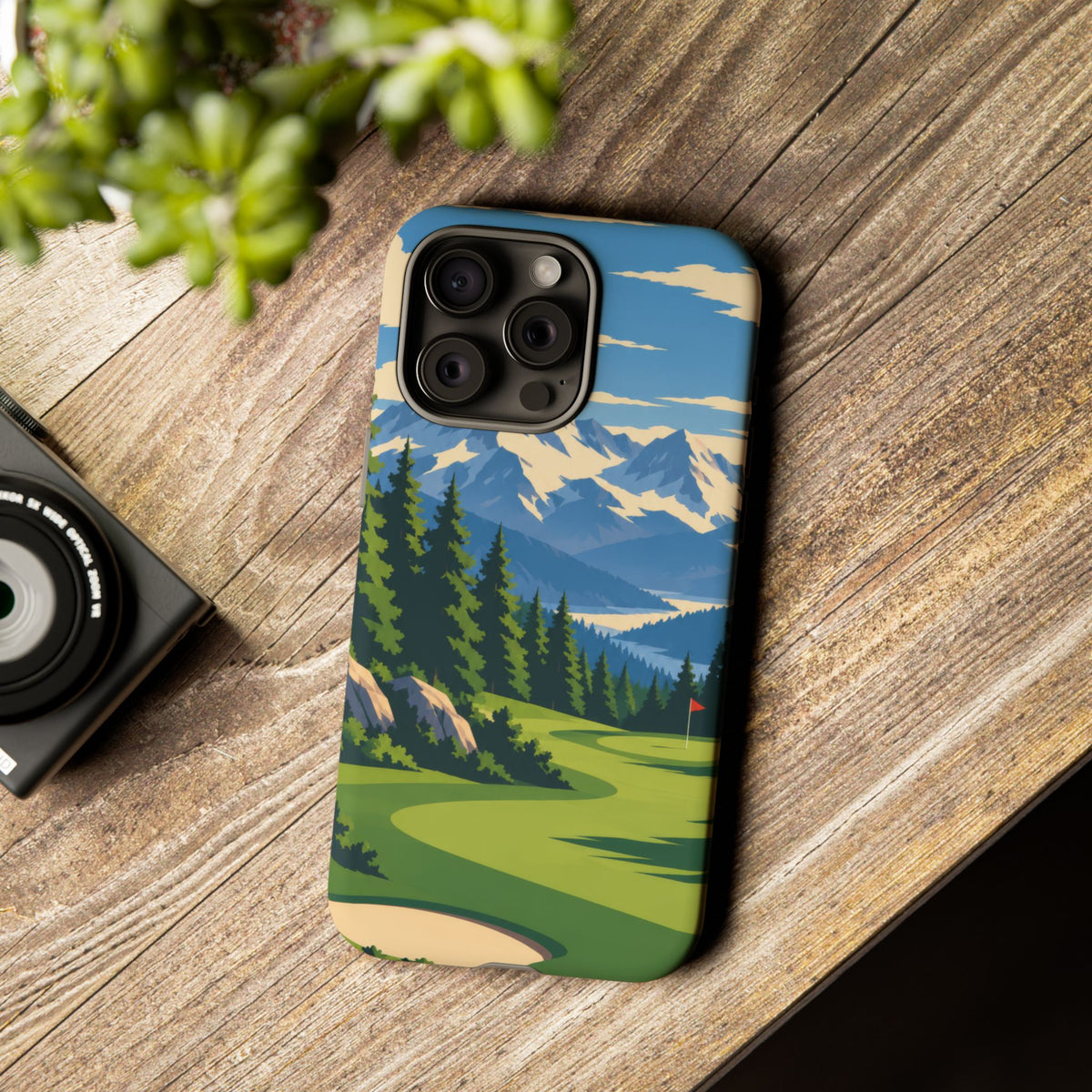 Mountain Golf — Alpine Fairway iPhone Tough Case