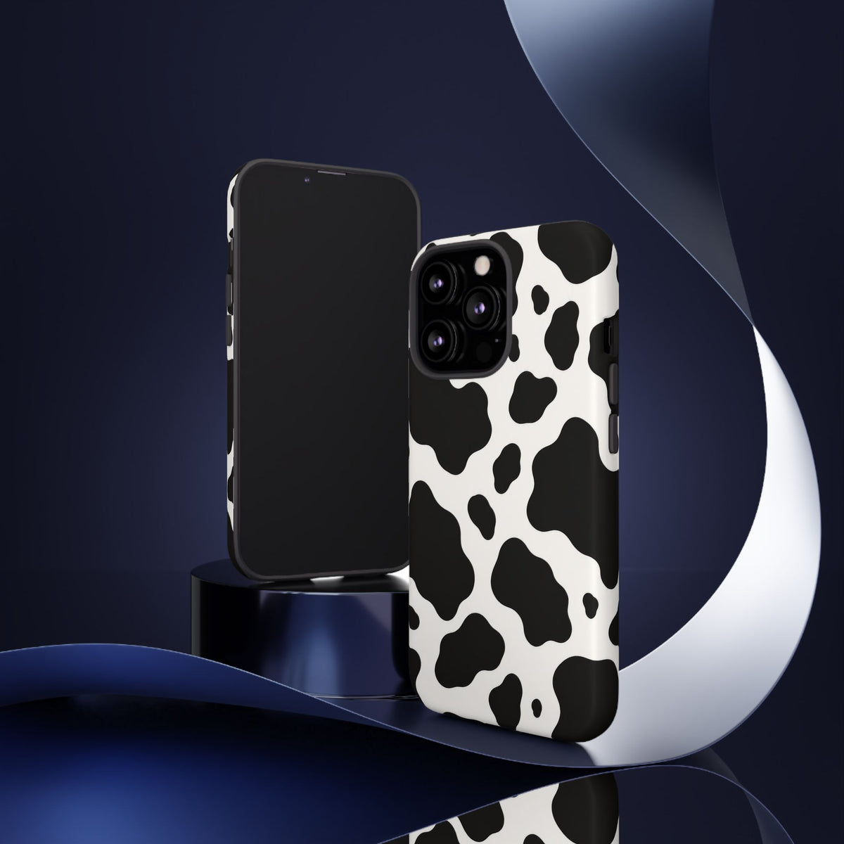Classic Holstein iPhone Tough Case | Black & White Cow Print