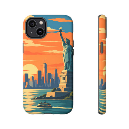 New York City — Harbor Liberty iPhone Tough Case