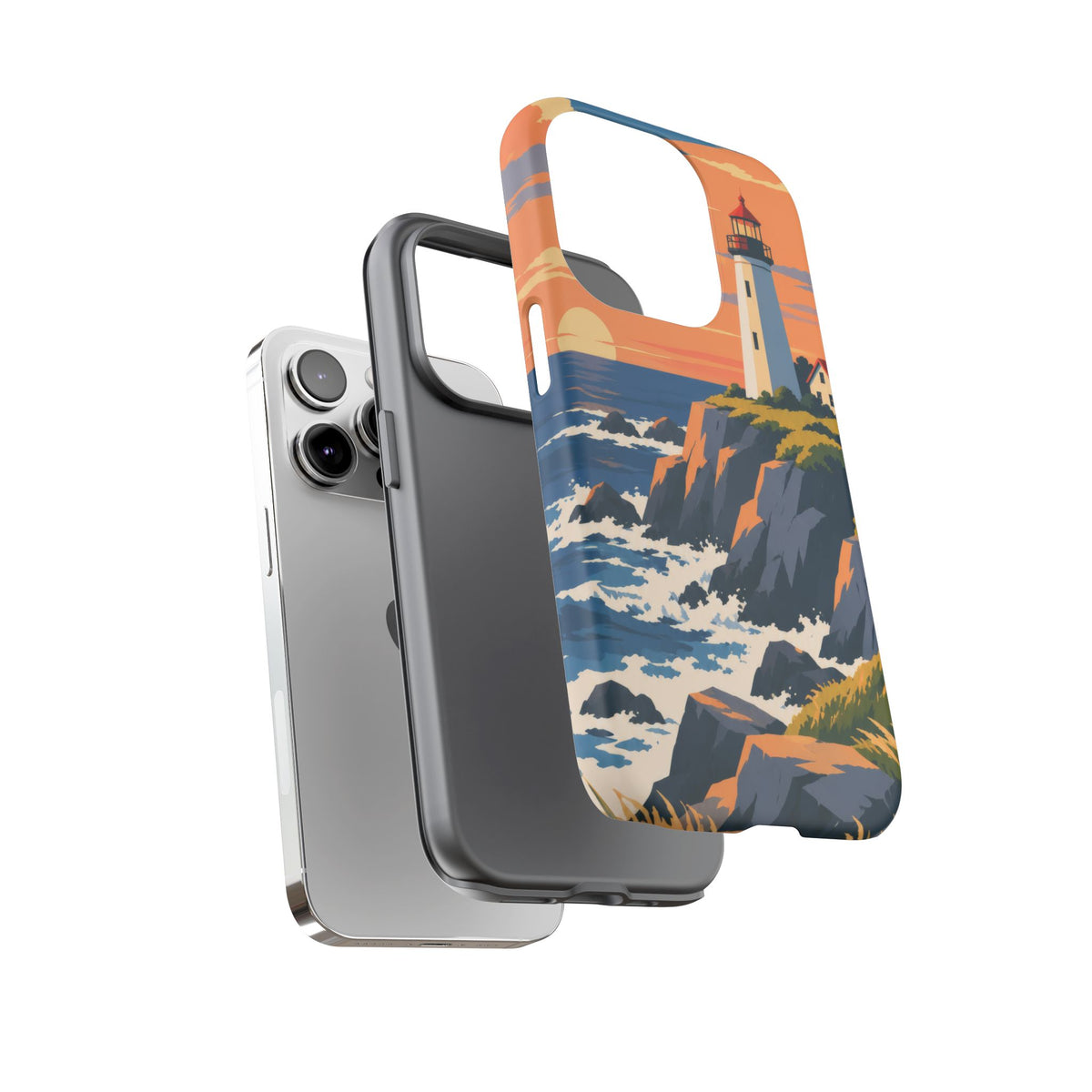 Lighthouse — Atlantic Beacon iPhone Tough Case