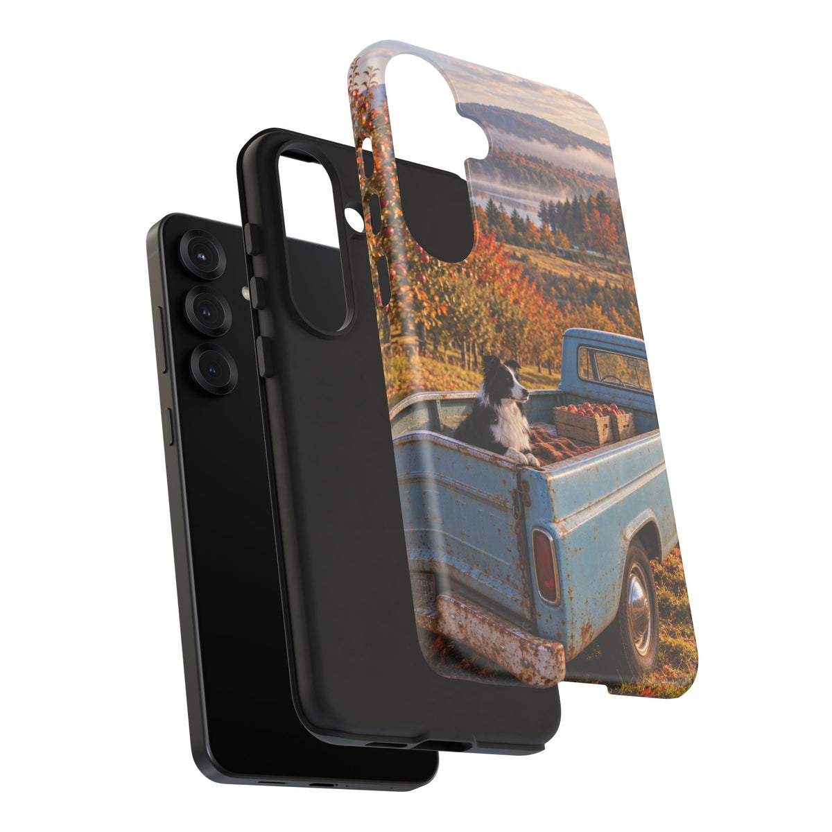 Blue Truck October Samsung Galaxy Tough Case | border collie