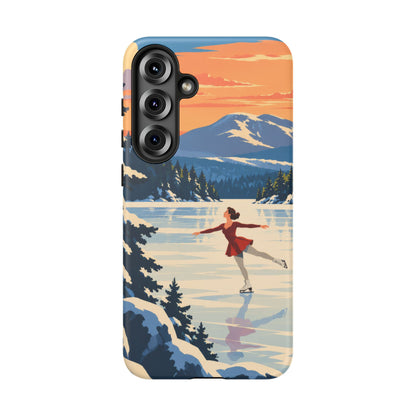 Lake Placid Skater — Winter Glide Samsung Galaxy Tough Case