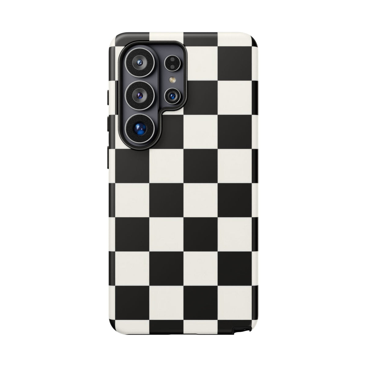 Classic Check Samsung Galaxy Tough Case | Black & White Checkerboard