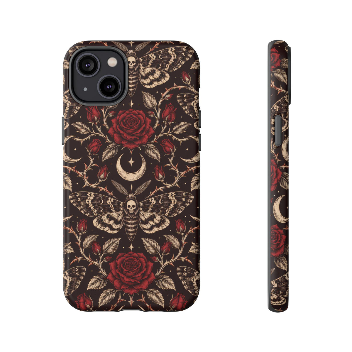 Velvet Moth Masquerade iPhone Tough Case | gothic moth