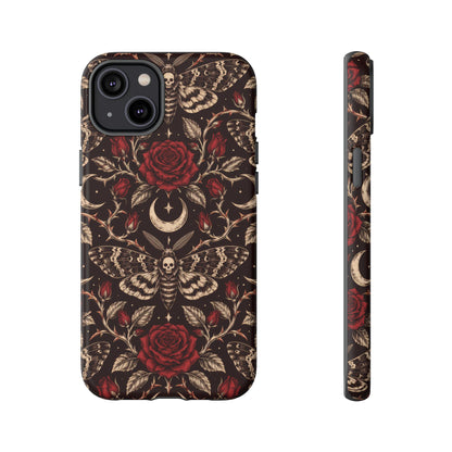 Velvet Moth Masquerade iPhone Tough Case | gothic moth