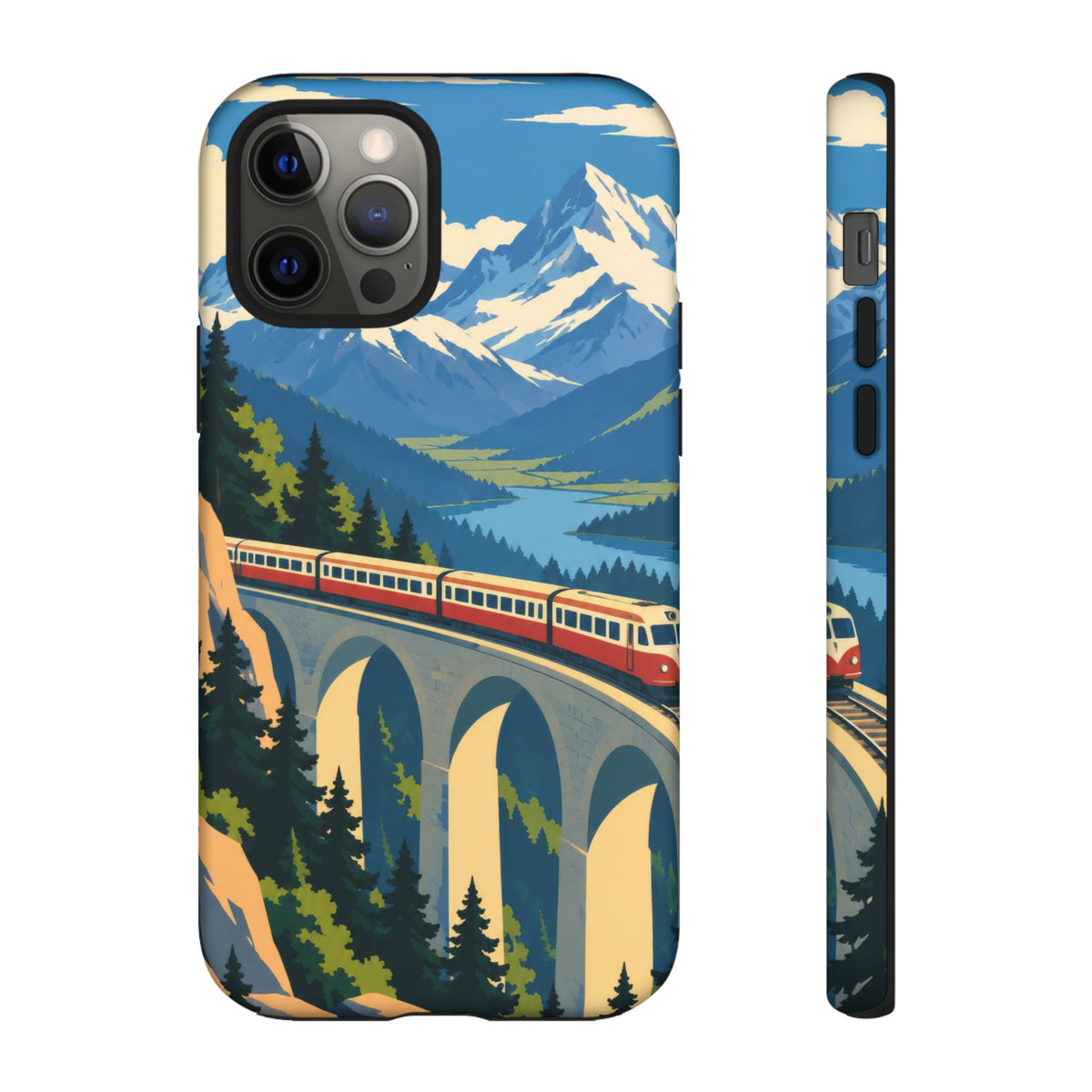 Travel by Train — Alpine Express iPhone Tough Case | train travel