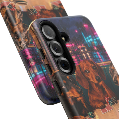 All-Night Aces Samsung Galaxy Tough Case | dachshund poker