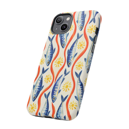 Sardine Social iPhone Tough Case | sardine print