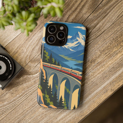 Travel by Train — Alpine Express iPhone Tough Case | train travel