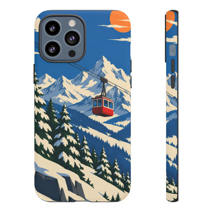 Swiss Skiing — Lift to the Sky iPhone Tough Case