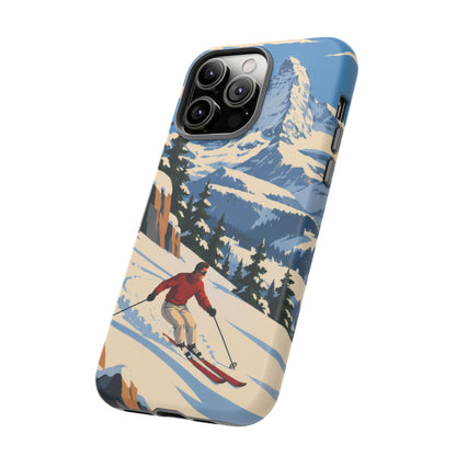 Swiss Skiing — Downhill Arc iPhone Tough Case