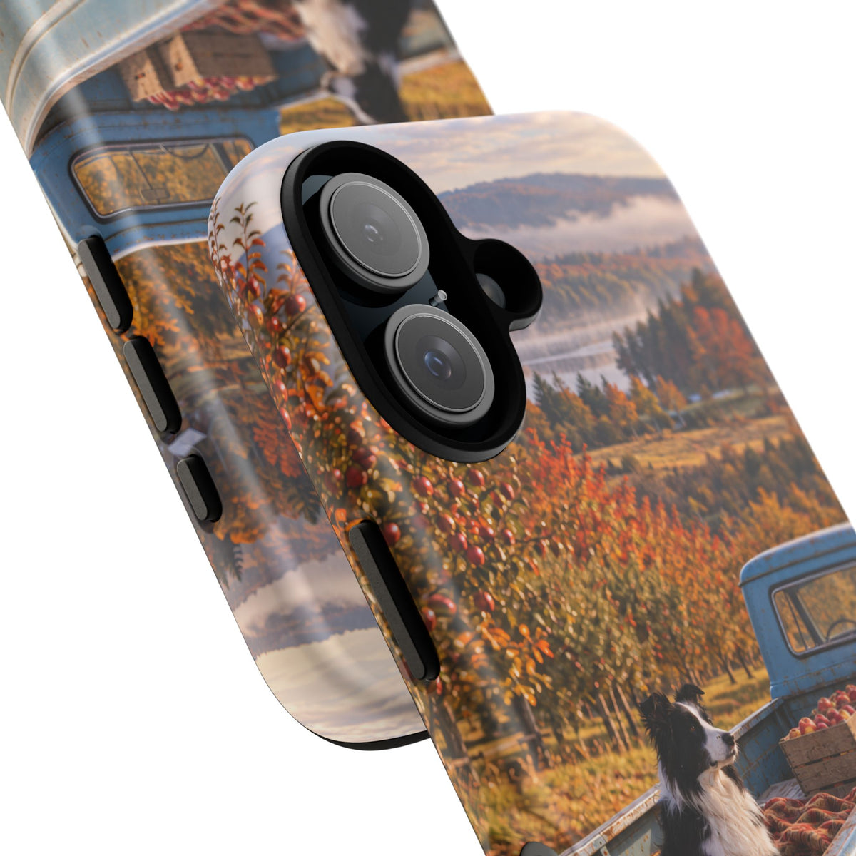 Blue Truck October iPhone Tough Case | border collie