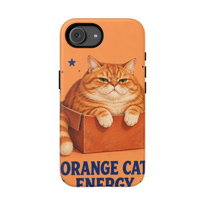 Orange Cat Energy iPhone Tough Case