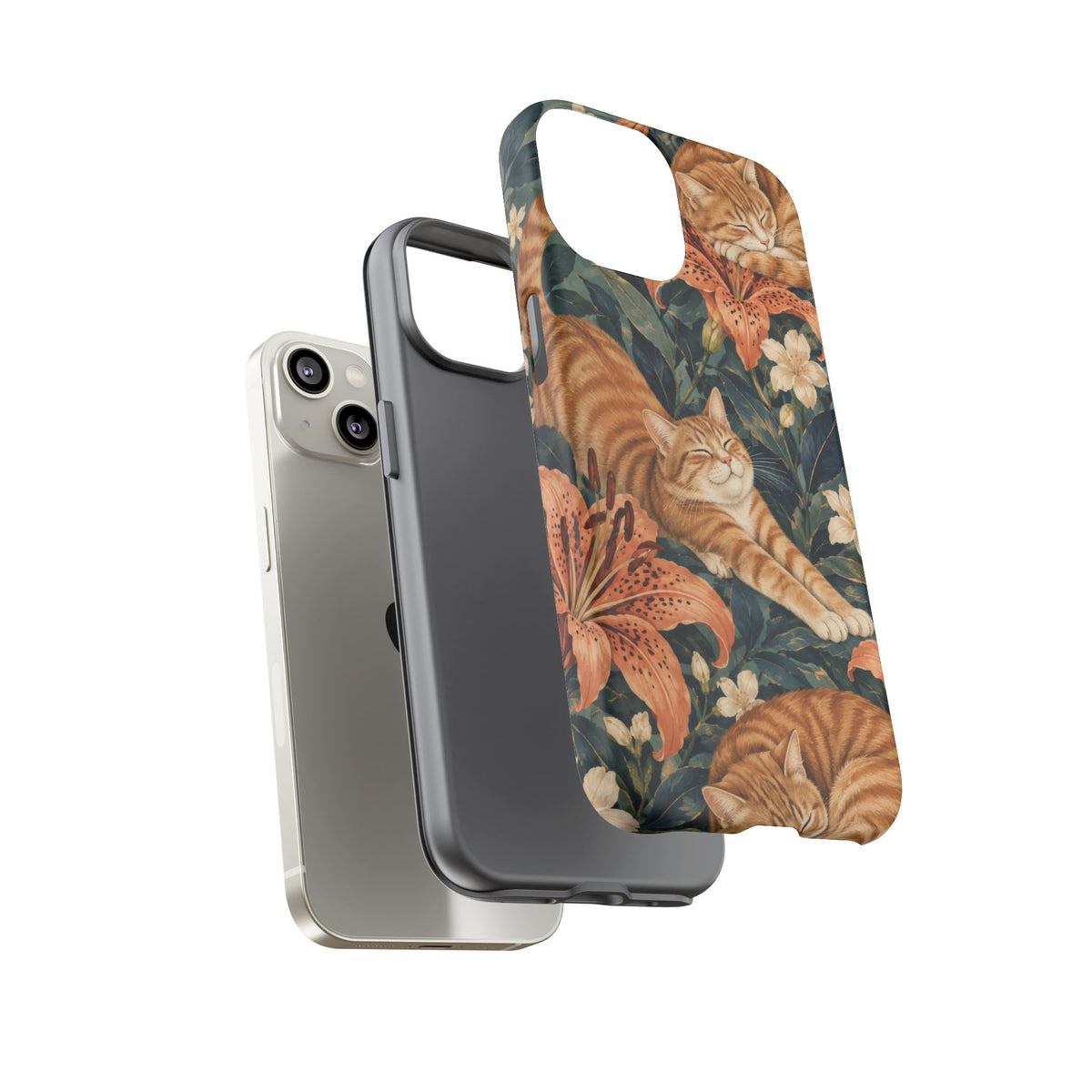 Tiger Lily Tabby iPhone Tough Case | tabby cats