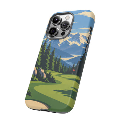 Mountain Golf — Alpine Fairway iPhone Tough Case