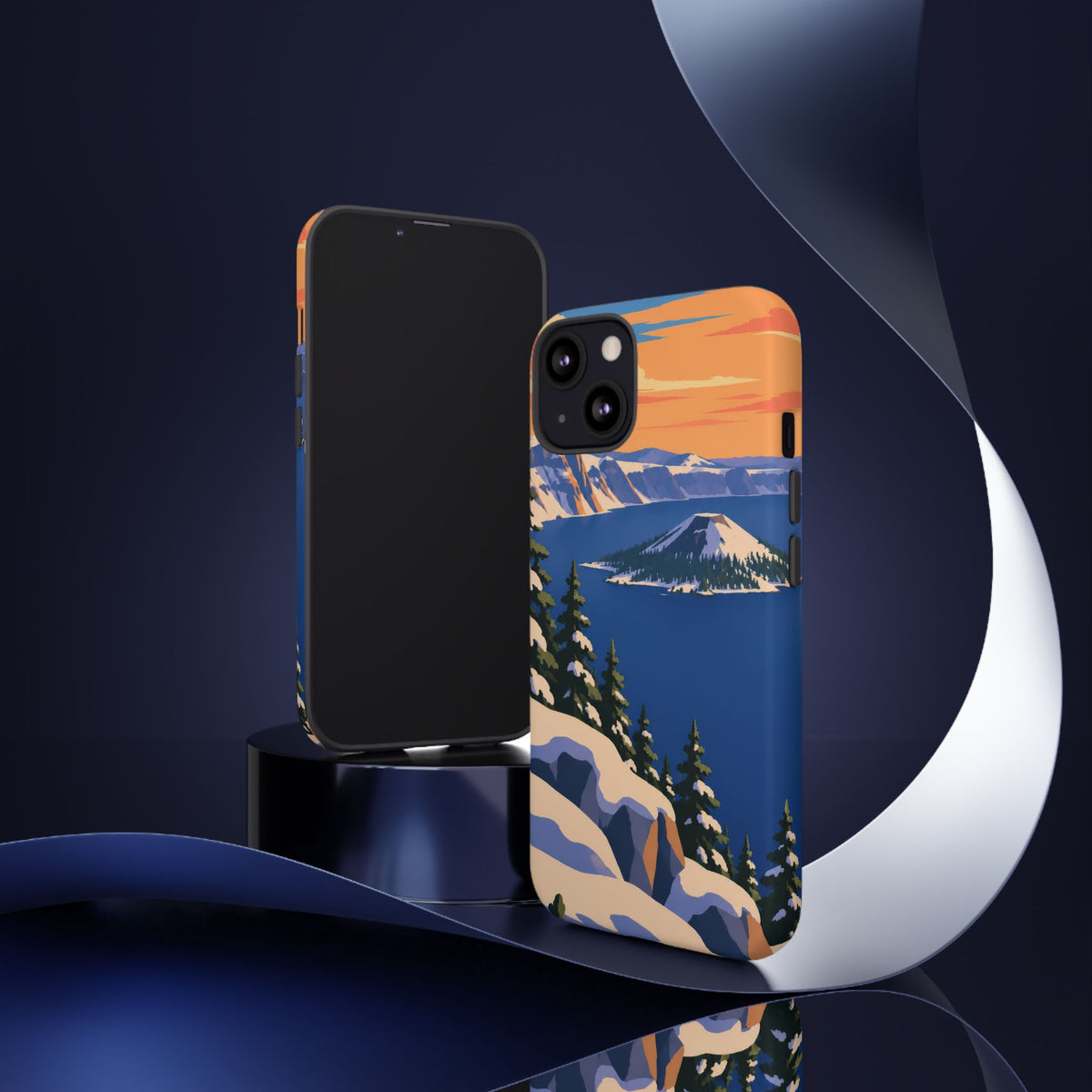 Crater Lake — Winter Caldera iPhone Tough Case