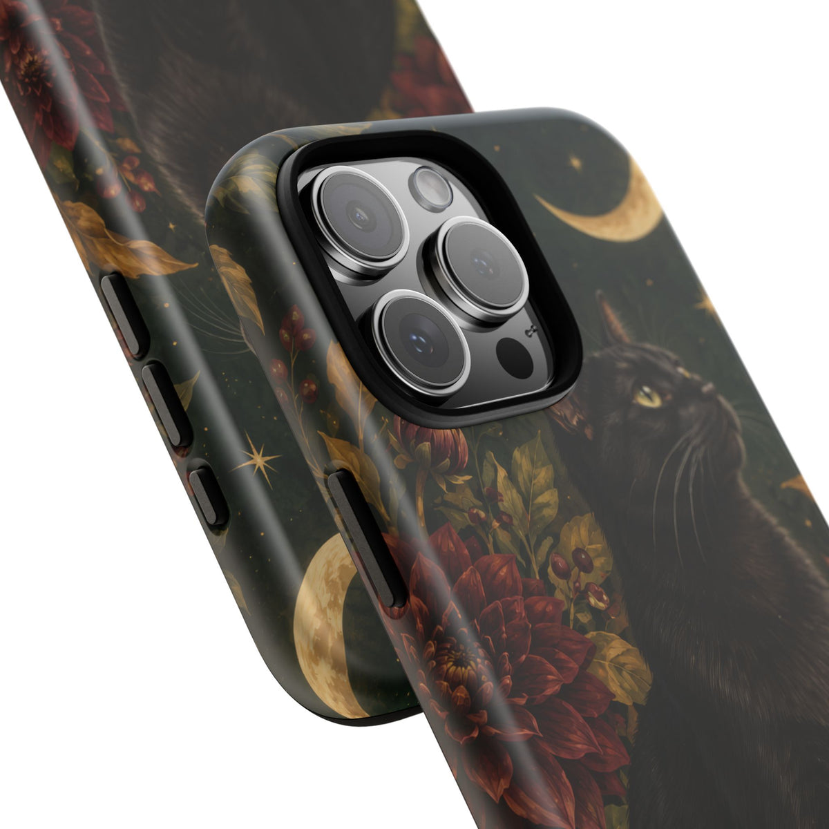 Midnight Familiar iPhone Tough Case | black cat