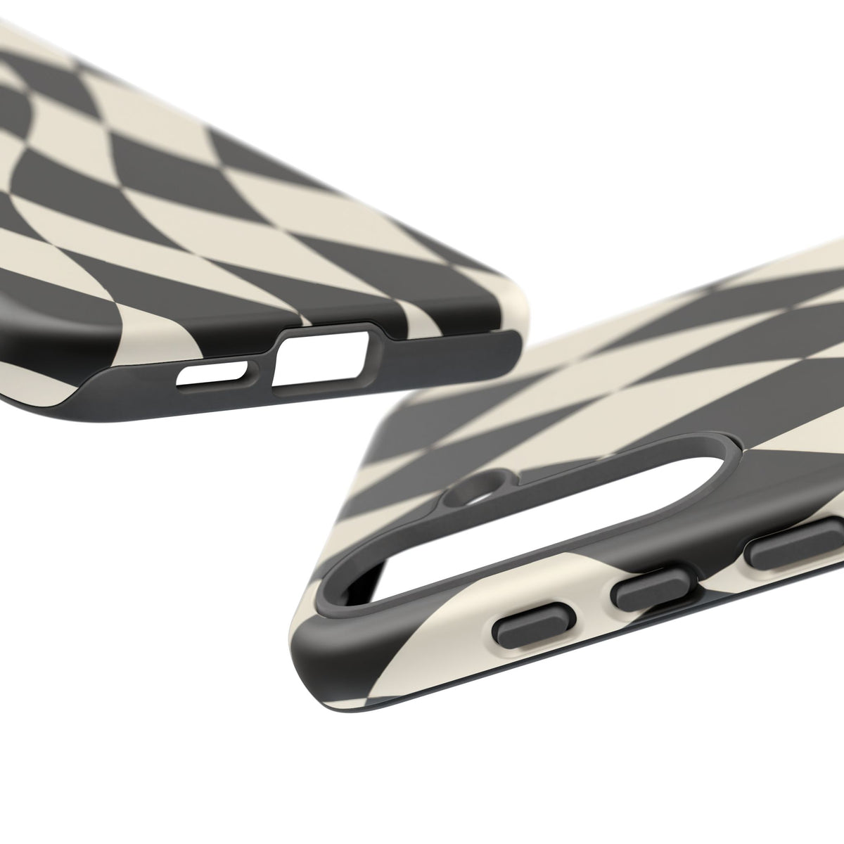 Harlequin Sway Samsung Galaxy Tough Case | Black & White Harlequin