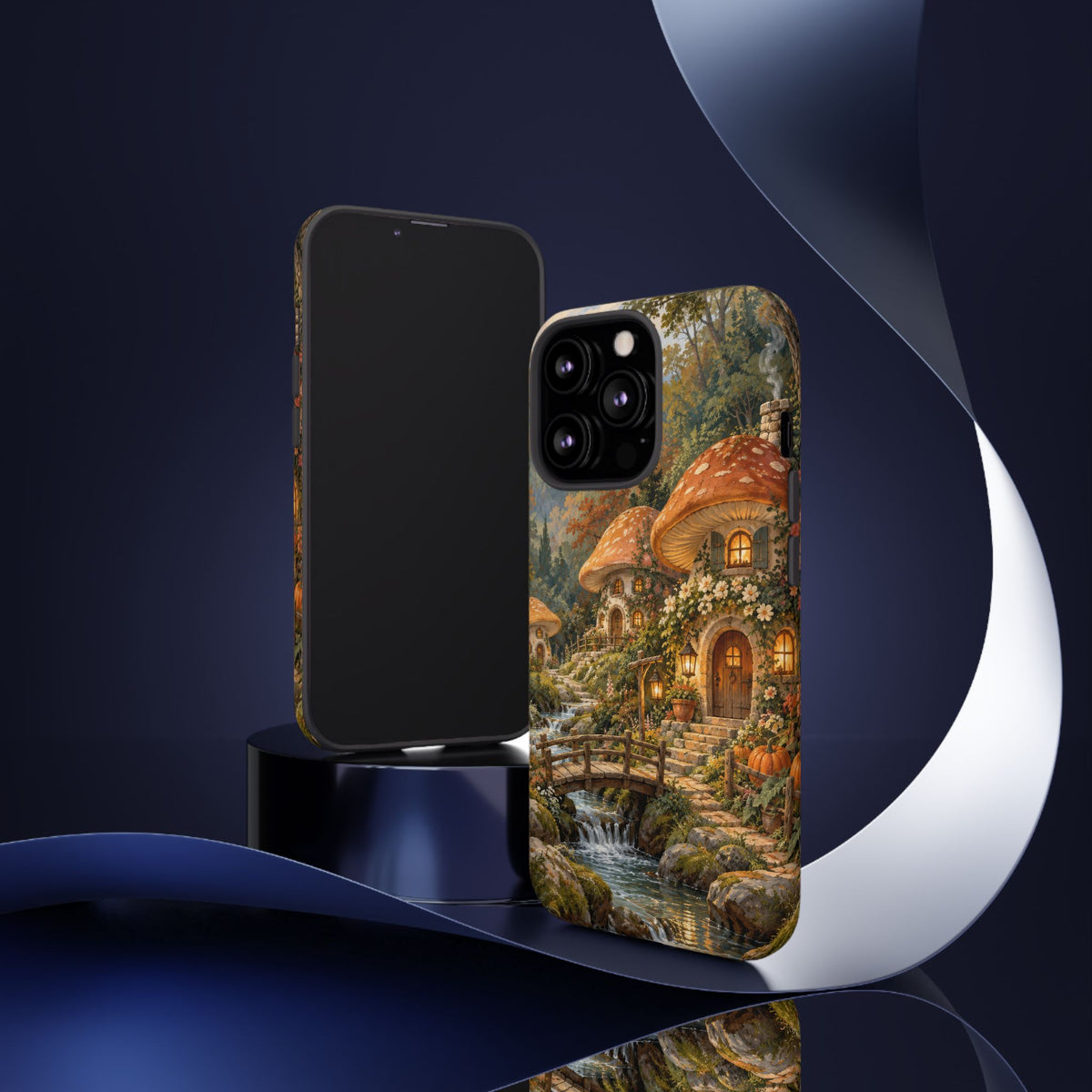 Honeycap Village iPhone Tough Case | Mushroom Village