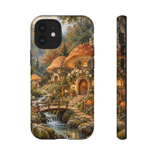 Honeycap Village iPhone Tough Case | Mushroom Village