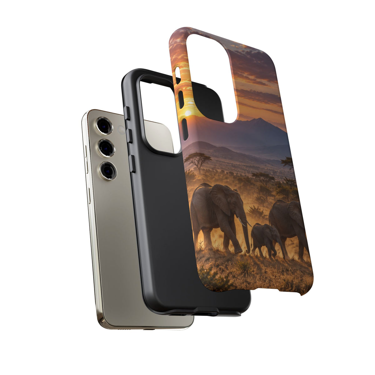 Elephants at First Light Samsung Galaxy Tough Case | african elephants