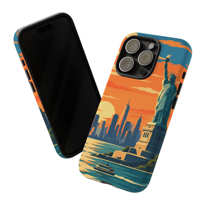 New York City — Harbor Liberty iPhone Tough Case