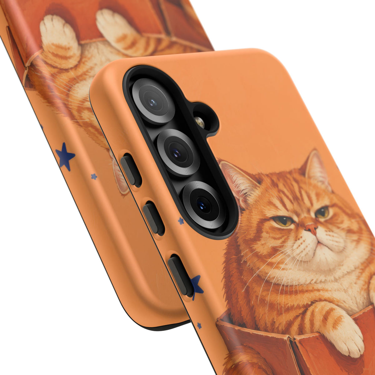 Orange Cat Energy Samsung Galaxy Tough Case