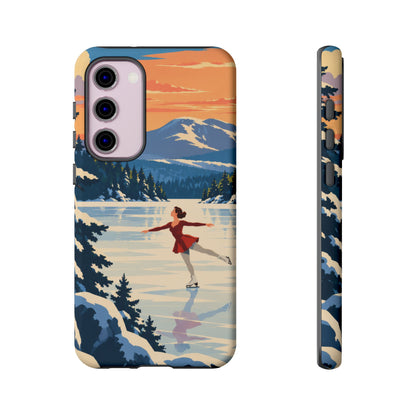 Lake Placid Skater — Winter Glide Samsung Galaxy Tough Case