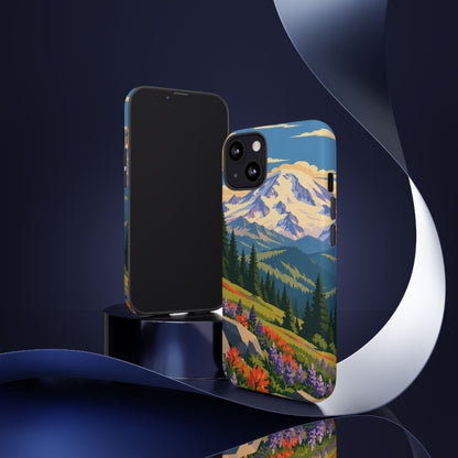 Mount Rainier — Meadow Radiance iPhone Tough Case