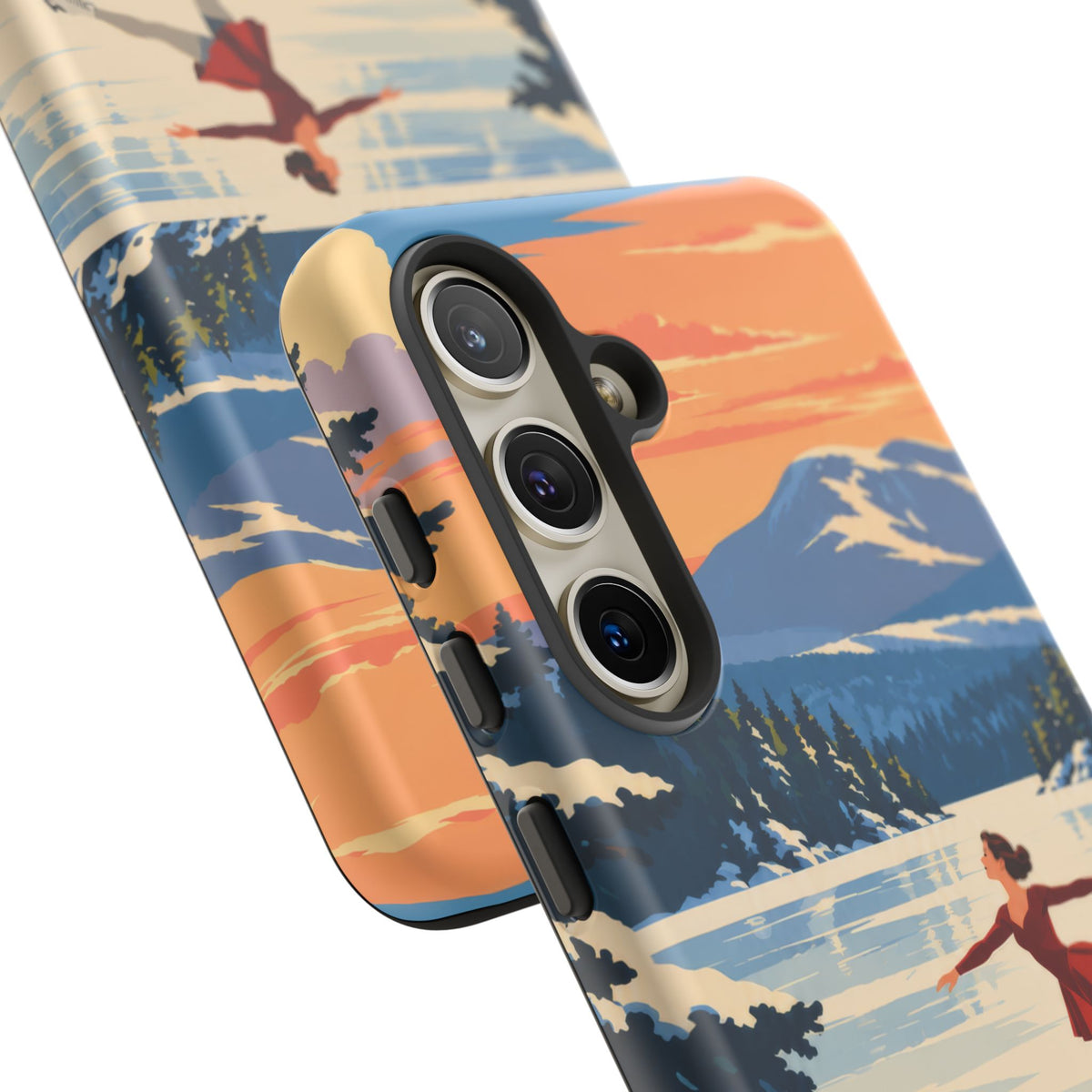 Lake Placid Skater — Winter Glide Samsung Galaxy Tough Case