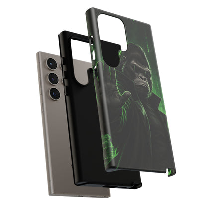Cyberpunk Gorilla Samsung Galaxy Tough Case | Neon Code Silverback
