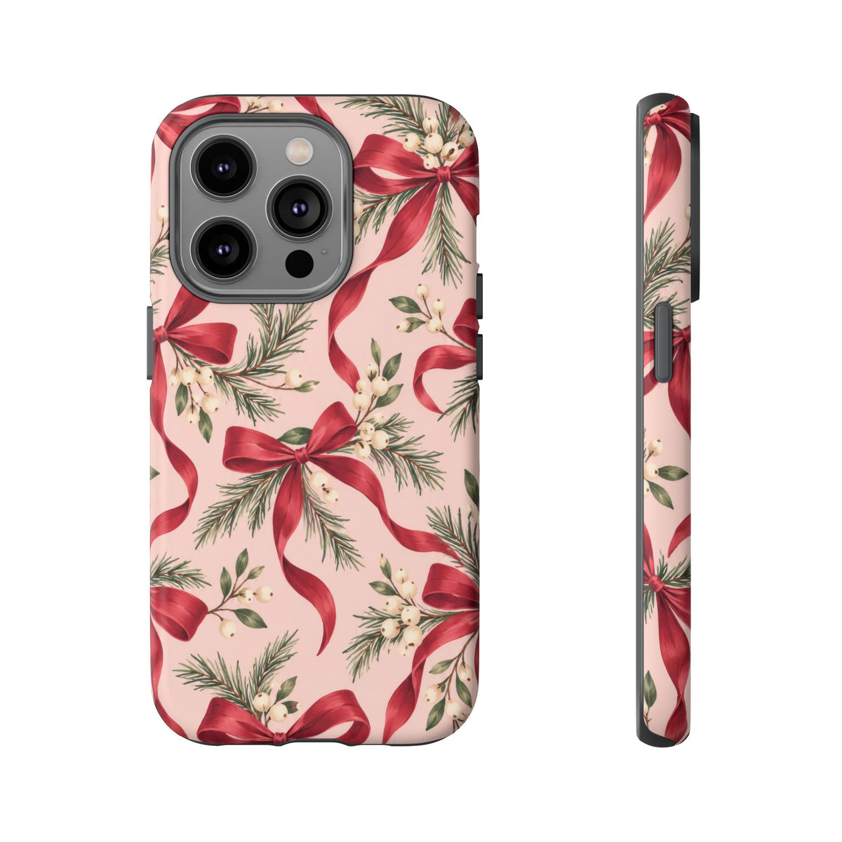Ribbon Season iPhone Tough Case | christmas bows