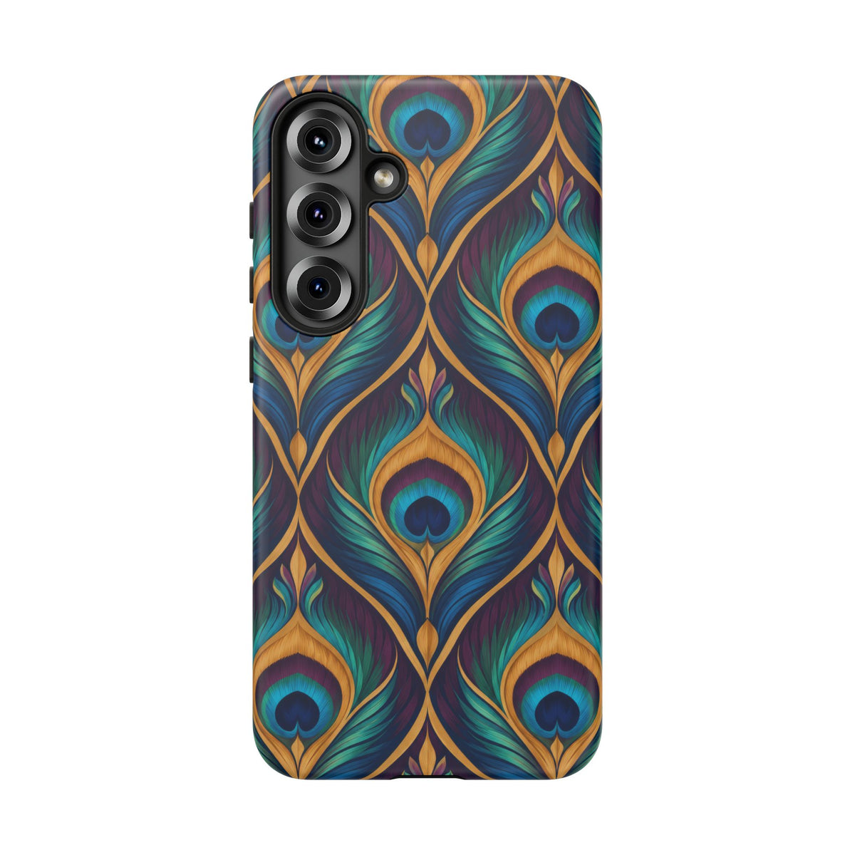 Peacock Nocturne Samsung Galaxy Tough Case | art deco