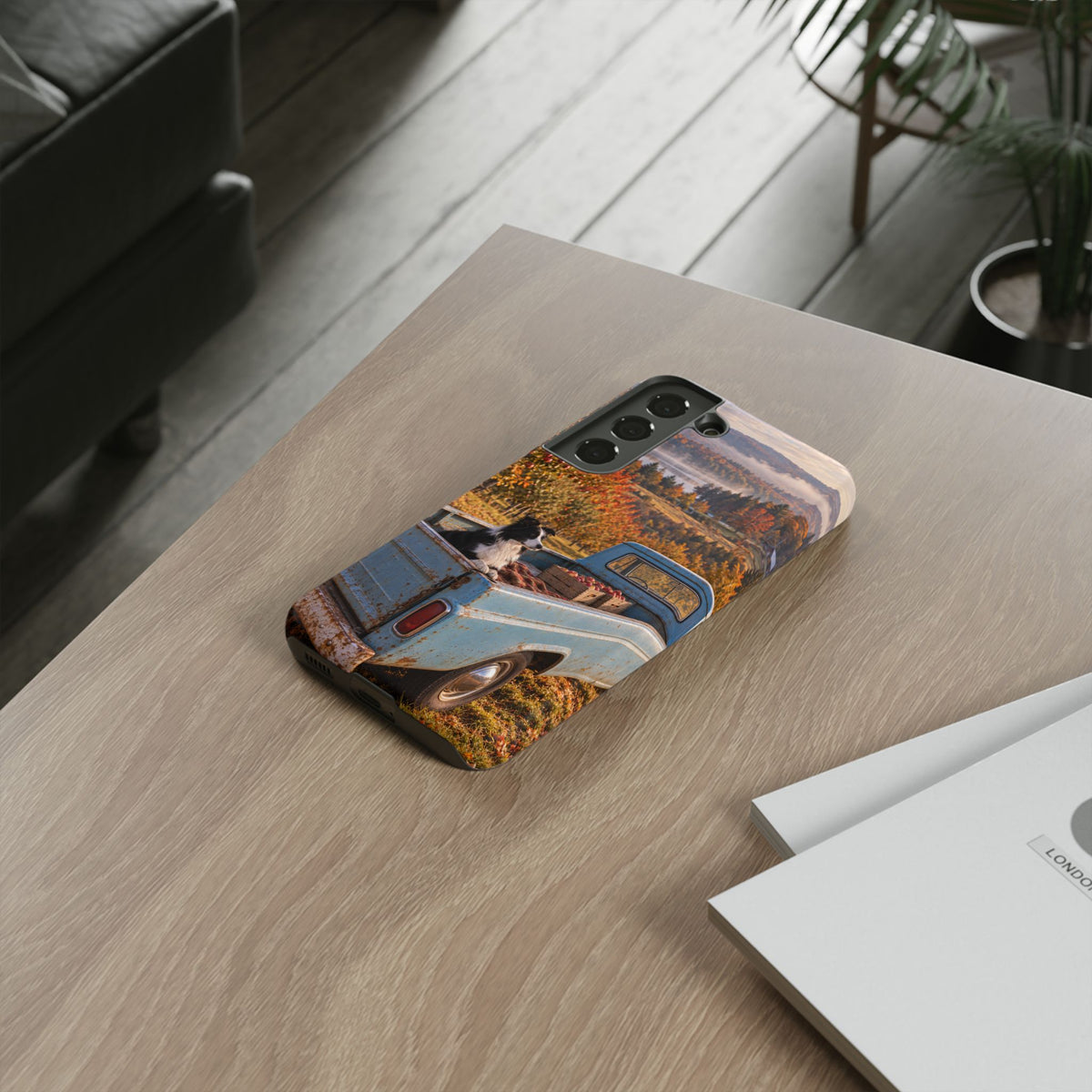 Blue Truck October Samsung Galaxy Tough Case | border collie