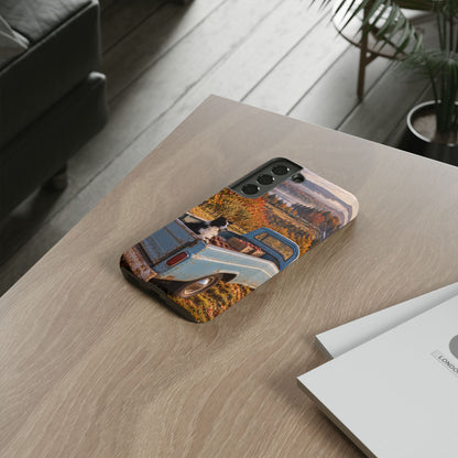 Blue Truck October Samsung Galaxy Tough Case | border collie