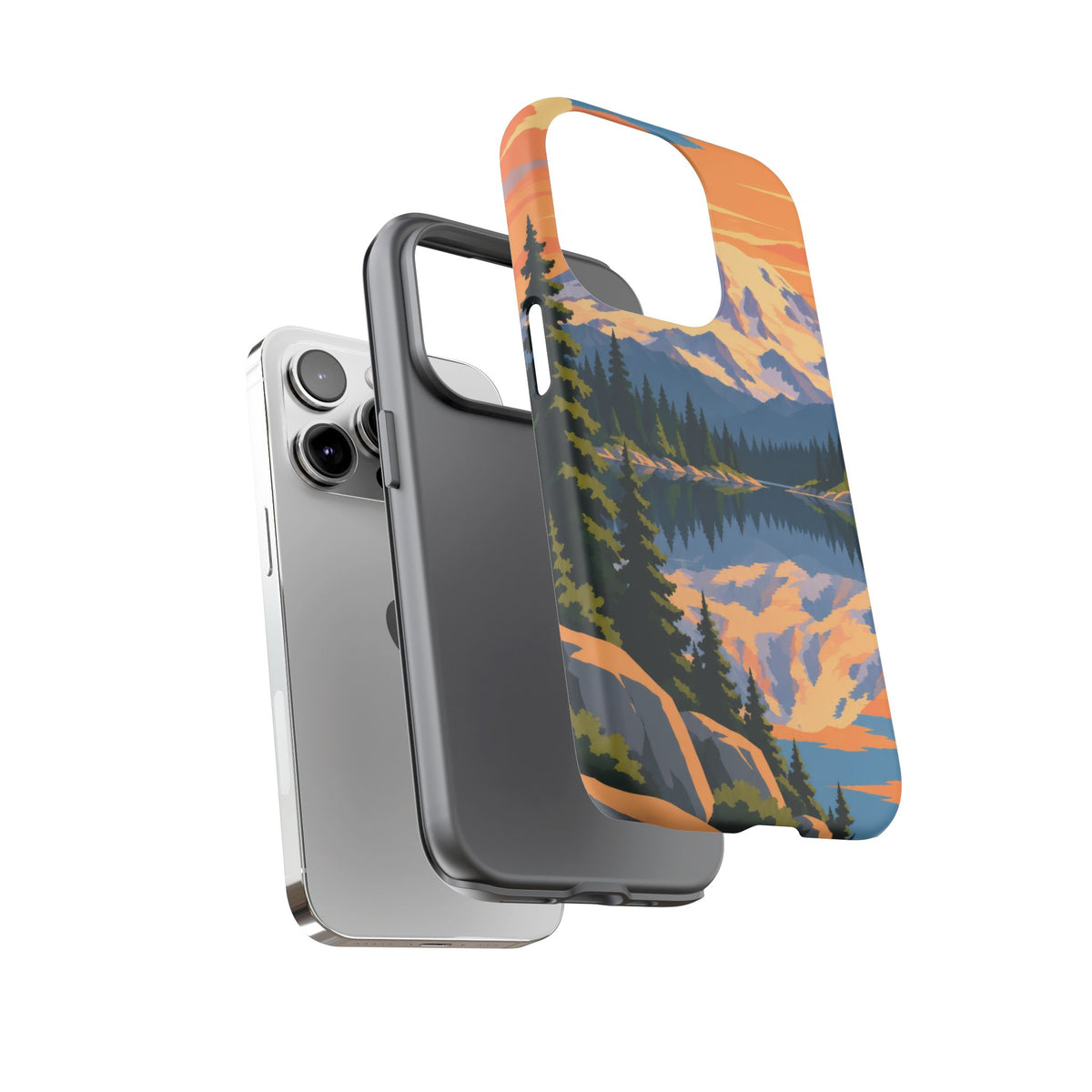 Mount Rainier — Mirror Dawn iPhone Tough Case