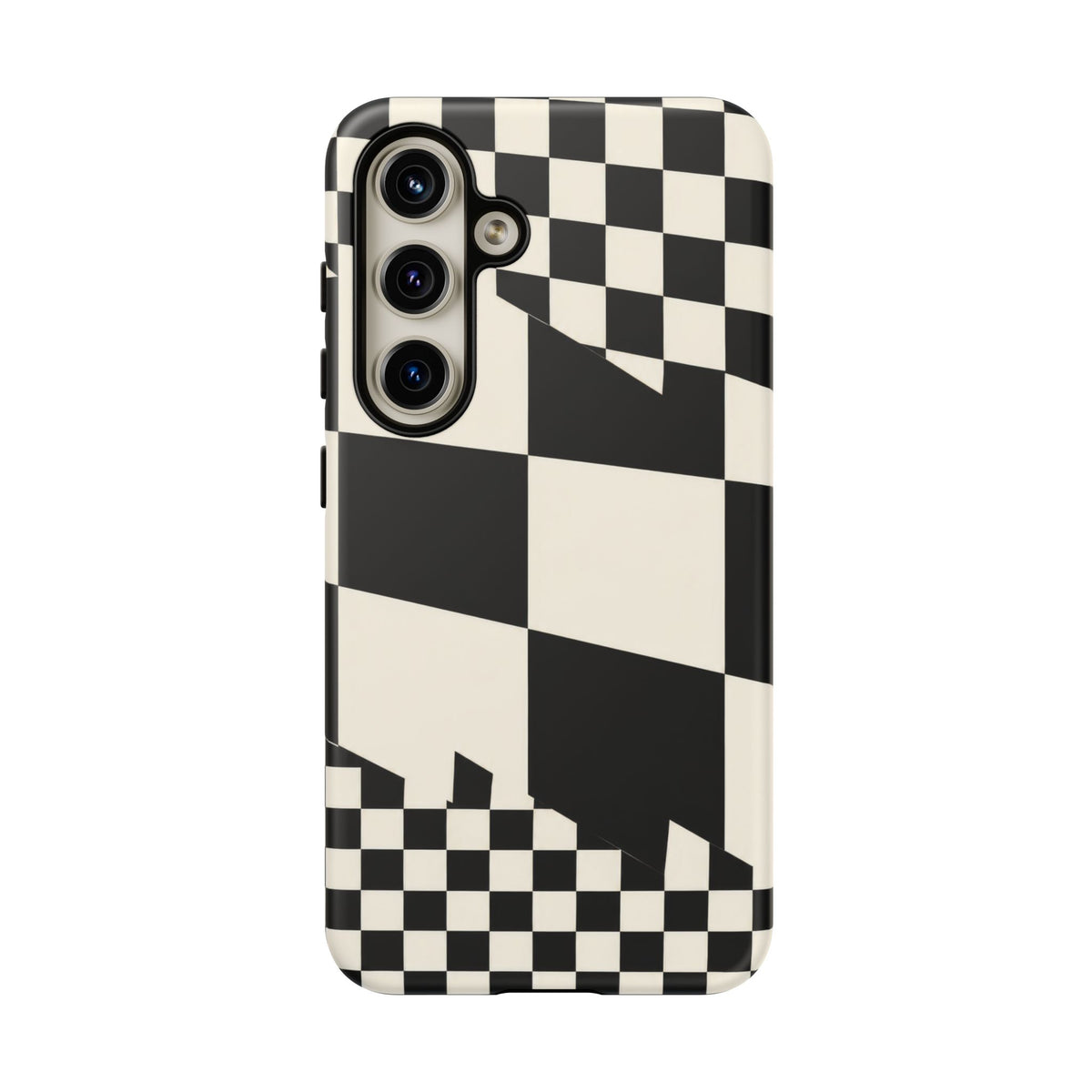 Check Shift Samsung Galaxy Tough Case | Black & White Checkerboard