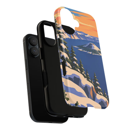 Crater Lake — Winter Caldera iPhone Tough Case